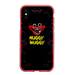 Чехол iPhone XS Max матовый Poppy Playtime Поппи Плейтайм huggy wuggy