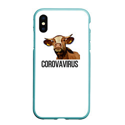 Чехол iPhone XS Max матовый Corovavirus