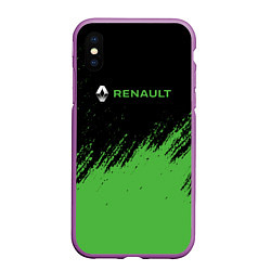 Чехол iPhone XS Max матовый Renault автомобильный бренд