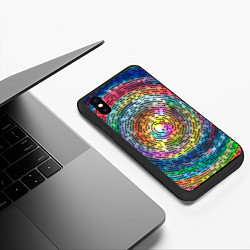 Чехол iPhone XS Max матовый Я в своем познании, цвет: 3D-черный — фото 2