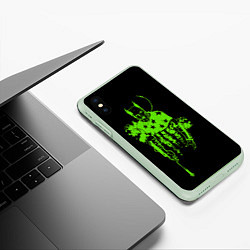 Чехол iPhone XS Max матовый The Prodigy - зеленый Флинт, цвет: 3D-салатовый — фото 2
