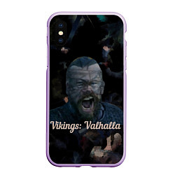 Чехол iPhone XS Max матовый Викинги: Вальхалла, цвет: 3D-сиреневый