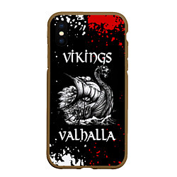 Чехол iPhone XS Max матовый Викинги: Вальхалла Vikings: Valhalla, цвет: 3D-коричневый