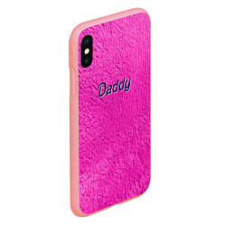 Чехол iPhone XS Max матовый Daddy pink, цвет: 3D-баблгам — фото 2