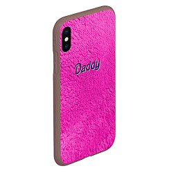 Чехол iPhone XS Max матовый Daddy pink, цвет: 3D-коричневый — фото 2