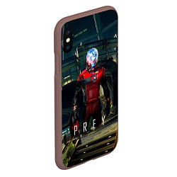 Чехол iPhone XS Max матовый Prey Galaxy, цвет: 3D-коричневый — фото 2