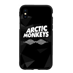 Чехол iPhone XS Max матовый Arctic Monkeys Серая Геометрия