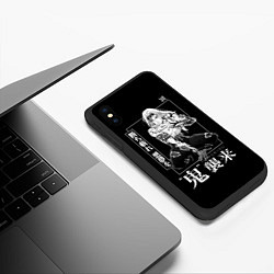 Чехол iPhone XS Max матовый Музан Кибуцуджи - Muzan Kibutsuji, цвет: 3D-черный — фото 2