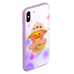 Чехол iPhone XS Max матовый УТОЧКА ЛАЛАФАНФАН Fan Fan Duck, цвет: 3D-сиреневый — фото 2