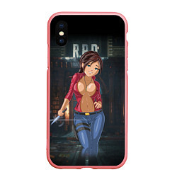 Чехол iPhone XS Max матовый Claire Redfield from Resident Evil 2 remake by sex, цвет: 3D-баблгам