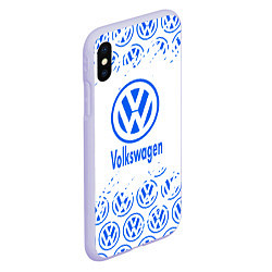 Чехол iPhone XS Max матовый Volkswagen фольксваген, цвет: 3D-светло-сиреневый — фото 2