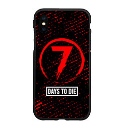 Чехол iPhone XS Max матовый 7 DAYS TO DIE Минимал, цвет: 3D-черный