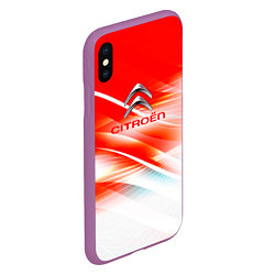 Чехол iPhone XS Max матовый Citroen c4, цвет: 3D-фиолетовый — фото 2