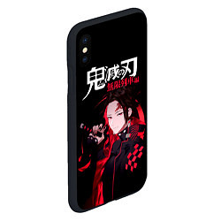 Чехол iPhone XS Max матовый Tanjiro Kamado - Demon Slayer, цвет: 3D-черный — фото 2
