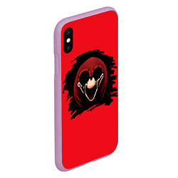 Чехол iPhone XS Max матовый Knuckles Sonic exe, цвет: 3D-сиреневый — фото 2