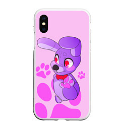 Чехол iPhone XS Max матовый Bonnie the Rabbit UCN, цвет: 3D-белый