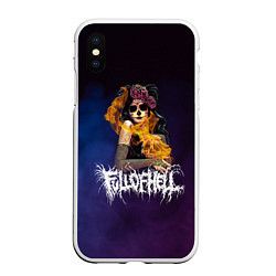 Чехол iPhone XS Max матовый FULLOFHELL