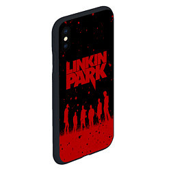 Чехол iPhone XS Max матовый Linkin Park Линкин Парк, цвет: 3D-черный — фото 2