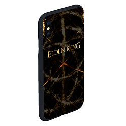 Чехол iPhone XS Max матовый ELDEN RING СИМВОЛ ЛОГО, цвет: 3D-черный — фото 2