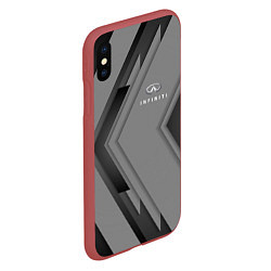 Чехол iPhone XS Max матовый Infinity Autosport, цвет: 3D-красный — фото 2