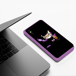 Чехол iPhone XS Max матовый Фараон Карамель Обложка Pharaoh Candy, цвет: 3D-фиолетовый — фото 2