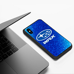 Чехол iPhone XS Max матовый SUBARU WRX Шум, цвет: 3D-черный — фото 2