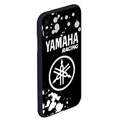 Чехол iPhone XS Max матовый YAMAHA Racing Краска, цвет: 3D-черный — фото 2