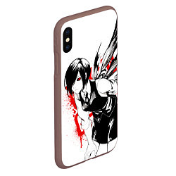 Чехол iPhone XS Max матовый ТОУКА TOKYO GHOUL, цвет: 3D-коричневый — фото 2