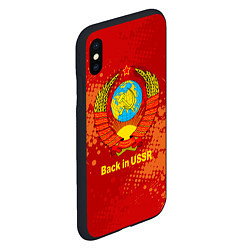 Чехол iPhone XS Max матовый Back in USSR - Назад в СССР, цвет: 3D-черный — фото 2