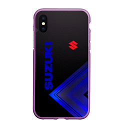 Чехол iPhone XS Max матовый SUZUKI СУЗУКИ, цвет: 3D-фиолетовый