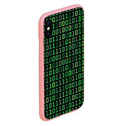 Чехол iPhone XS Max матовый Двоичный Код Binary Code, цвет: 3D-баблгам — фото 2