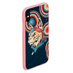 Чехол iPhone XS Max матовый Кот-комикадзе, цвет: 3D-баблгам — фото 2