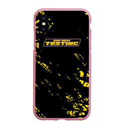 Чехол iPhone XS Max матовый ASAP ROCKY fashion killa, цвет: 3D-розовый