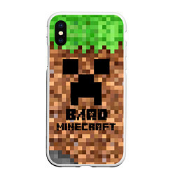 Чехол iPhone XS Max матовый ВЛАД MINECRAFT, цвет: 3D-белый