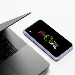 Чехол iPhone XS Max матовый NIRVANA цветной дым, цвет: 3D-светло-сиреневый — фото 2