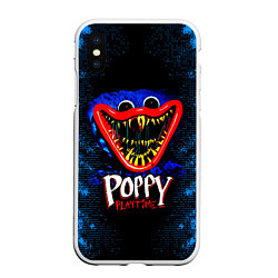 Чехол iPhone XS Max матовый POPPY PLAYTIME ХАГГИ ВАГГИ ПОППИ ПЛЕЙТАЙМ, цвет: 3D-белый