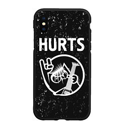 Чехол iPhone XS Max матовый Hurts КОТ Потертости