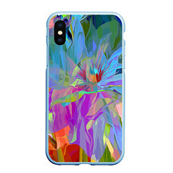 Чехол iPhone XS Max матовый Abstract color pattern Summer 2022