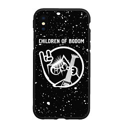 Чехол iPhone XS Max матовый Children of Bodom КОТ Брызги, цвет: 3D-черный