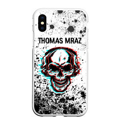 Чехол iPhone XS Max матовый Thomas Mraz - ЧЕРЕП - Краска