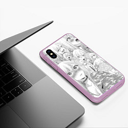 Чехол iPhone XS Max матовый Марин Китагава Эта фарфоровая кукла влюбилась Patt, цвет: 3D-сиреневый — фото 2