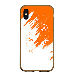 Чехол iPhone XS Max матовый Half-life texture, цвет: 3D-коричневый