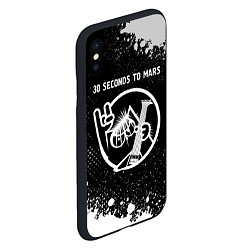 Чехол iPhone XS Max матовый 30 Seconds to Mars КОТ Краска, цвет: 3D-черный — фото 2