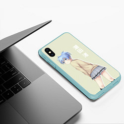 Чехол iPhone XS Max матовый Милая Нигоса Класс убийц, цвет: 3D-мятный — фото 2