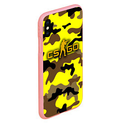 Чехол iPhone XS Max матовый Counter-Strike Камуфляж Жёлто-Коричневый, цвет: 3D-баблгам — фото 2