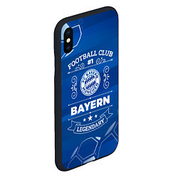 Чехол iPhone XS Max матовый Bayern, цвет: 3D-черный — фото 2