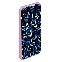 Чехол iPhone XS Max матовый Drain monsters, цвет: 3D-розовый — фото 2