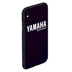 Чехол iPhone XS Max матовый YAMAHA Pro Racing Соты, цвет: 3D-черный — фото 2