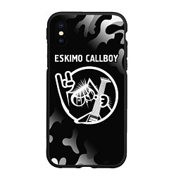 Чехол iPhone XS Max матовый Eskimo Callboy - КОТ - Камуфляж, цвет: 3D-черный