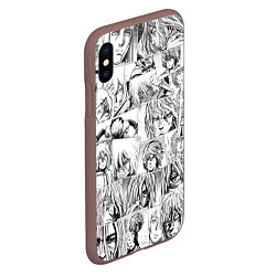 Чехол iPhone XS Max матовый Сага о Винланде pattern, цвет: 3D-коричневый — фото 2